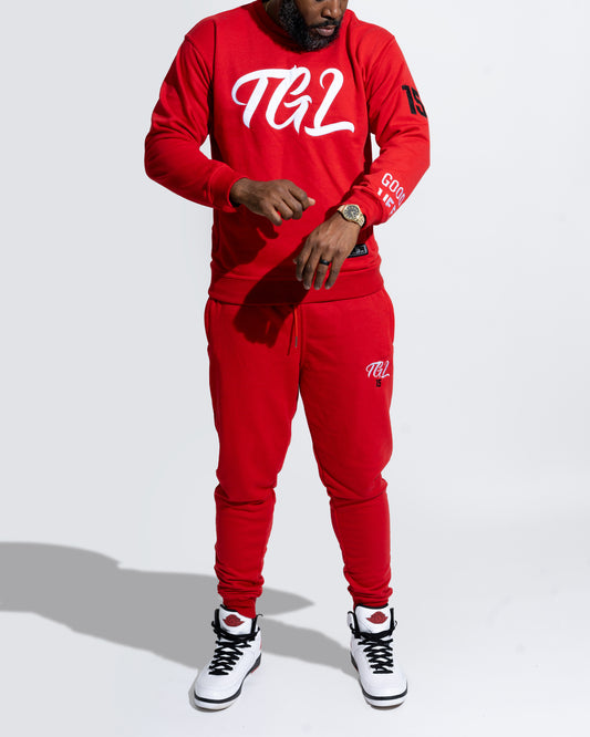 Red TGL sweatsuit